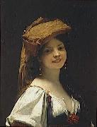 Jules Joseph Lefebvre La jeune rieuse Spain oil painting artist